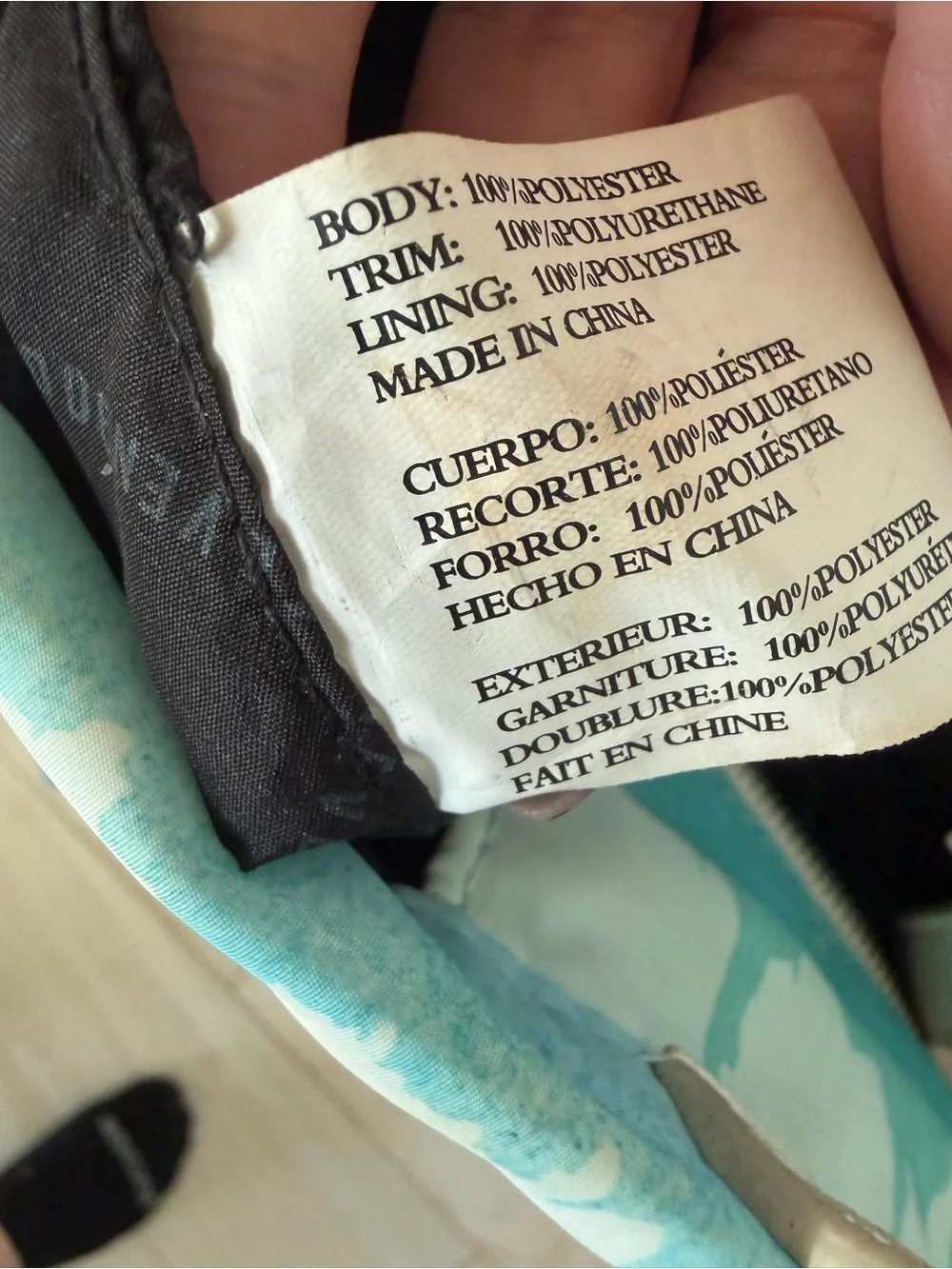 Steve Madden Tie Dye Blue/White Duffle Bag Diaper Beach Travel Vacation